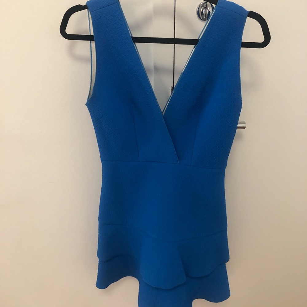 Sandro bright blue mini dress